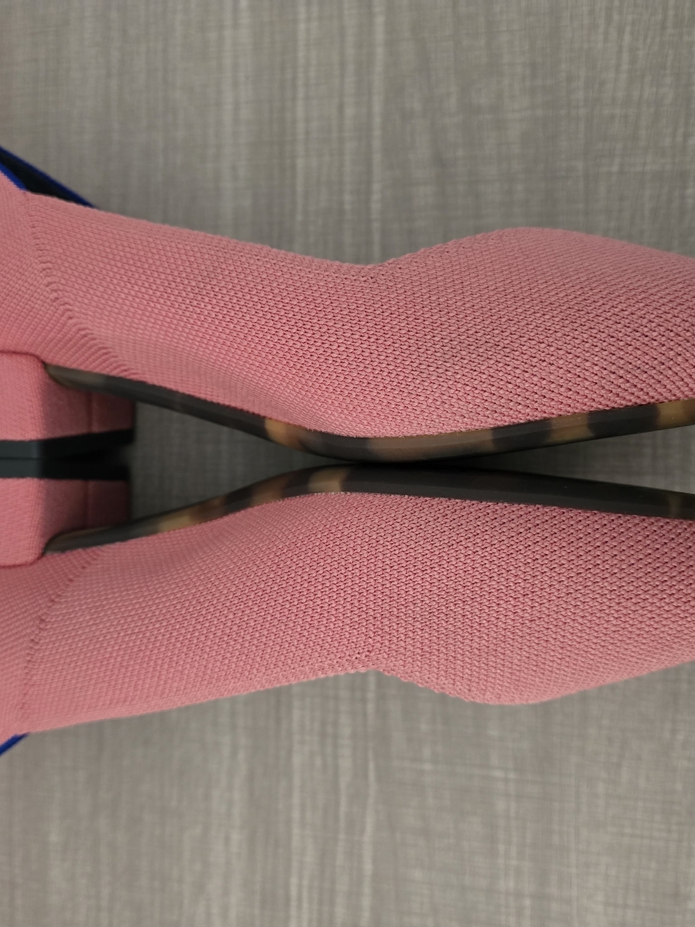 Rothy’s Pink Pointed Toe Low Block Heels Tortoise Sole Size 8.5 - Picture 6 of 11